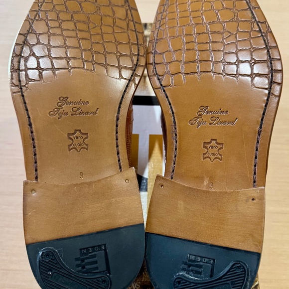 David Eden Teju Lizard slip ons